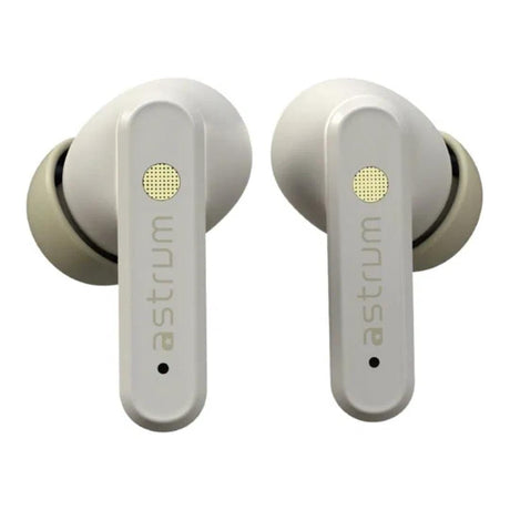 Astrum Duoz Pro10 TWS Hybrid ANC Earbuds Cream and Gold ATWDP10W