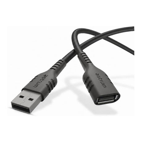 Astrum 5m UAF20 USB 2.0 Male to Female Extension Cable Black AUAF2050B