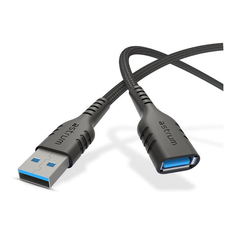Astrum 2m UAF30B USB 3.0 Male to Female Extension Cable Black AUAF3020BB