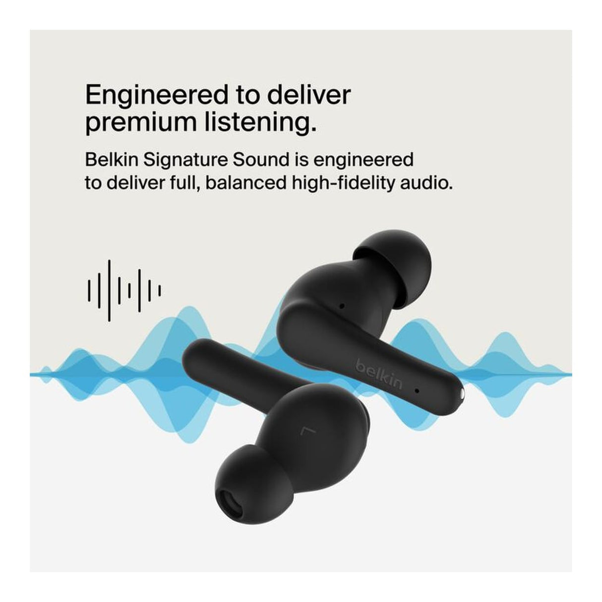 Belkin SoundForm Rhythm TWS Earbuds Black AUC012BTBK