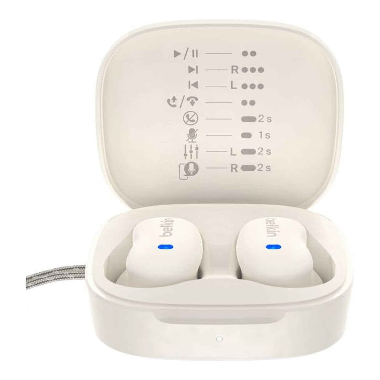 Belkin SoundForm Anywhere True Wireless Earbuds White AUC014HQCR