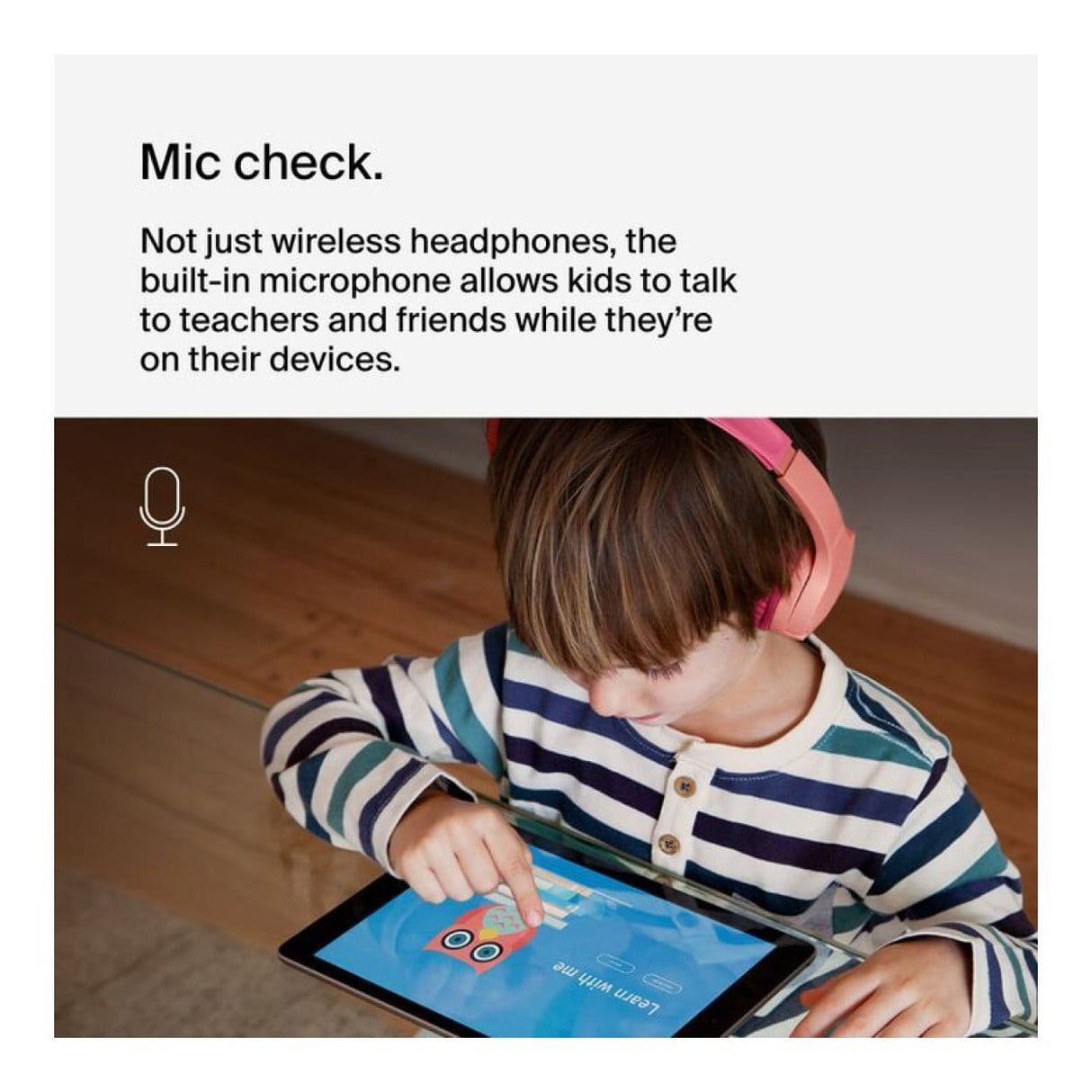 Belkin Soundform Mini Kids Wireless Headphones Pink with Case AUD001HQPKV3CS