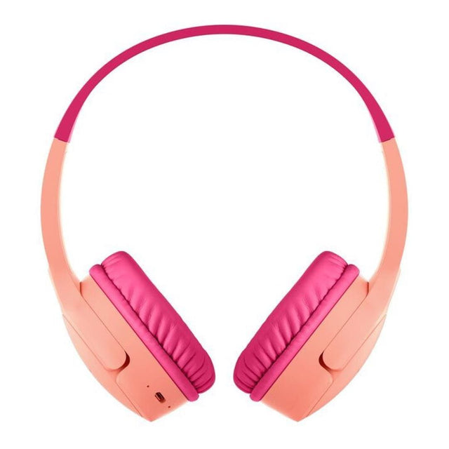 Belkin Soundform Mini Kids Wireless Headphones Pink with Case AUD001HQPKV3CS
