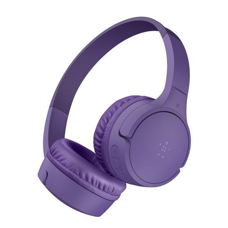 Belkin SoundForm Mini Kids Wireless Headphones with Microphone Purple AUD002HQPUV3