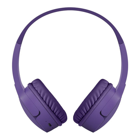 Belkin SoundForm Mini Kids Wireless Headphones with Microphone Purple AUD002HQPUV3