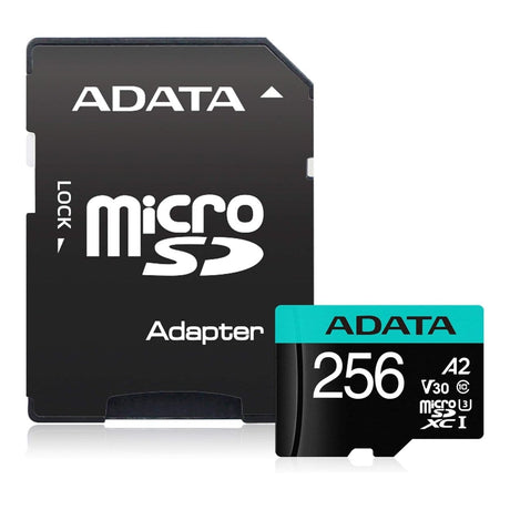 ADATA Premier Pro 256GB UHS-I Class 10 MicroSDXC Memory Card AUSDX256GUI3V30SA2-RA1