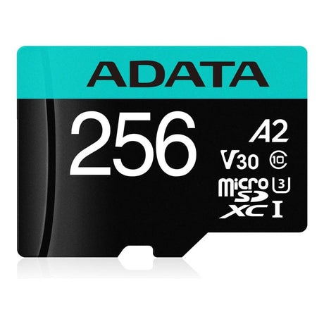 ADATA Premier Pro 256GB UHS-I Class 10 MicroSDXC Memory Card AUSDX256GUI3V30SA2-RA1