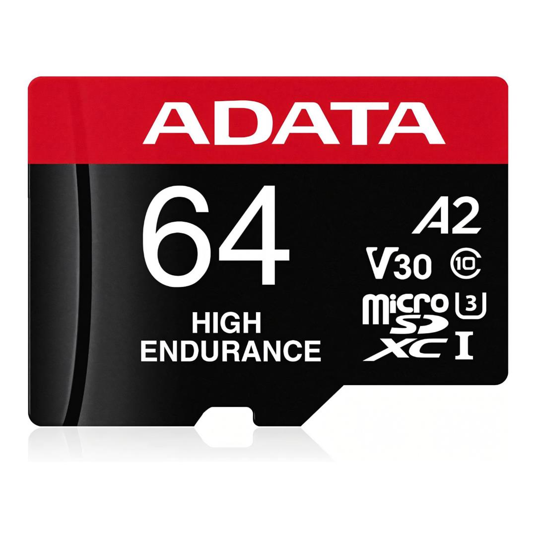 ADATA 64GB MicroSDXC UHS-I Class 10 Memory Card AUSDX64GUI3V30SHA2-RA1