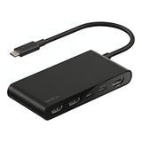 Belkin Connect 5-Port USB-C Hub with Dual USB-C Ports Black AVC022HQBK