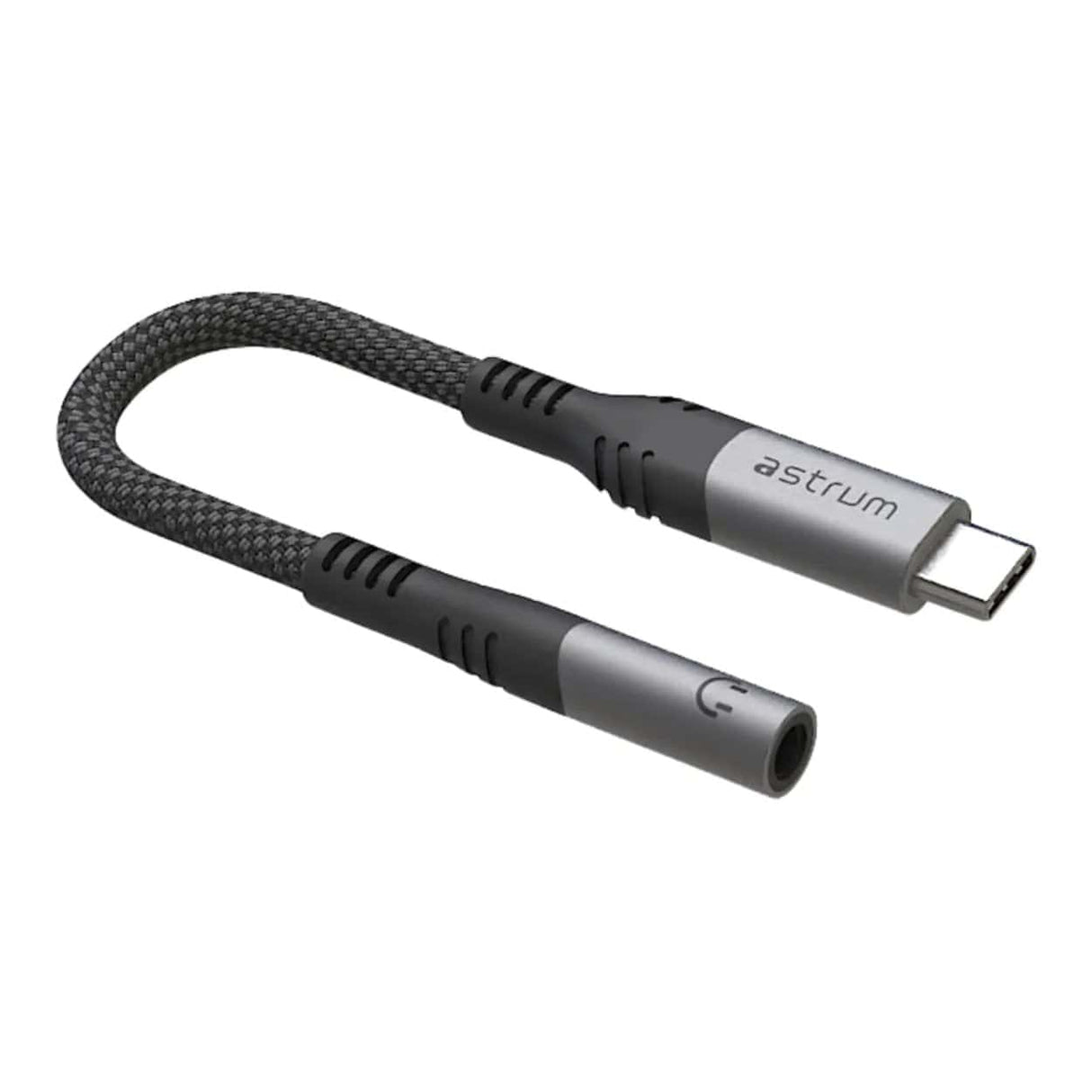 Astrum VMCA50 10cm Braided USB-C Male to 3.5mm AUX Female Adapter AVMCA50B