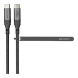 Astrum VMCC100 1.2m Braided 100W USB-C Male to Male Cable AVMCC10012D