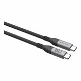 Astrum VMCC100 2m Braided 100W USB-C Male to Male Cable Black AVMCC10020D