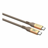 Astrum VMCC100 2m Braided 100W USB-C Male to Male Cable Gold AVMCC10020G