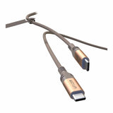 Astrum VMCC100 2m Braided 100W USB-C Male to Male Cable Gold AVMCC10020G