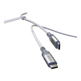 Astrum VMCC100 2m Braided 100W USB-C Male to Male Cable White AVMCC10020W