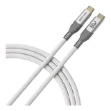 Astrum VMCC100 2m Braided 100W USB-C Male to Male Cable White AVMCC10020W