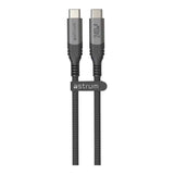 Astrum VMCC240 2m Braided 240W USB-C Male to Male Cable Black AVMCC24020D