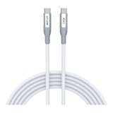 Astrum VMCC240 2m Braided 240W USB-C Male to Male Cable White AVMCC24020W