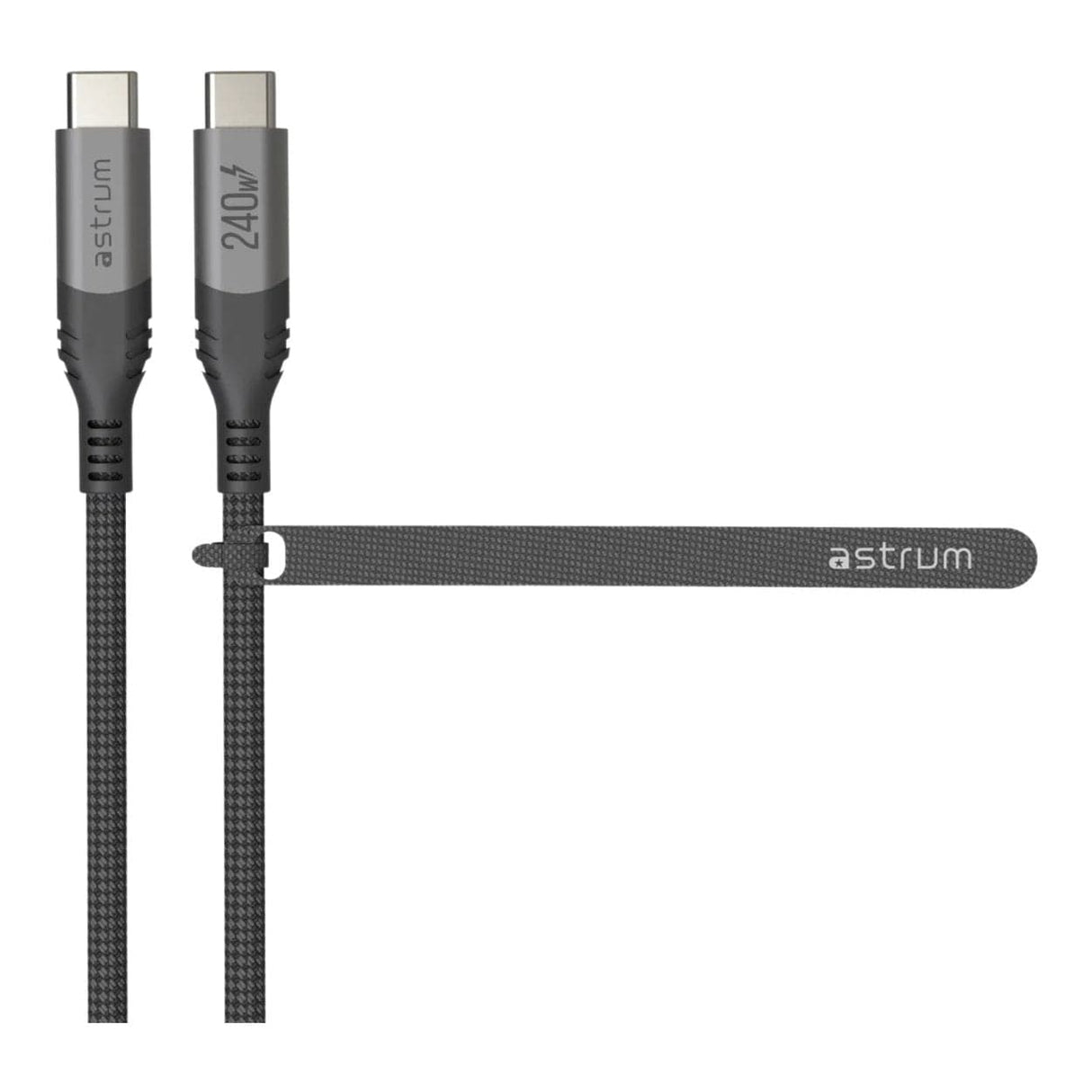 Astrum VMCC240 3m Braided 240W USB-C Male to Male Cable Black AVMCC24030D