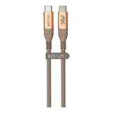 Astrum VMCC240 3m Braided 240W USB-C Male to Male Cable Gold AVMCC24030G
