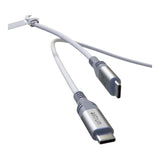 Astrum VMCC240 3m Braided 240W USB-C Male to Male Cable White AVMCC24030W