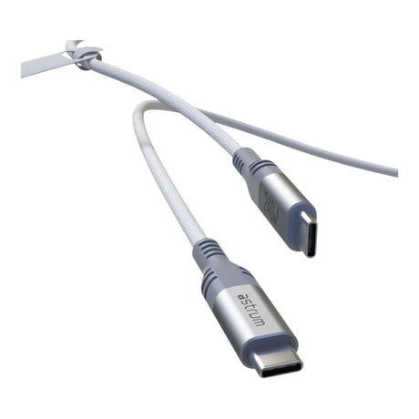 Astrum VMCC240 3m Braided 240W USB-C Male to Male Cable White AVMCC24030W