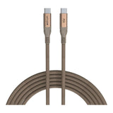 Astrum VMCC60 1.2m Braided 60W USB-C Male to Male Cable Gold AVMCC6012G