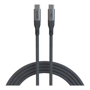 Astrum VMCC60 2m Braided 60W USB-C Male to Male Cable Black AVMCC6020D