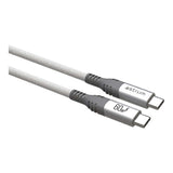 Astrum VMCC60 2m Braided 60W USB-C Male to Male Cable White AVMCC6020W