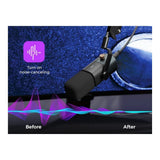NearStream AM10X-P Studio AI Noise-Canceling Dynamic Microphone with Boom Arm