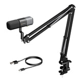 NearStream AM20X AI Noise-Canceling Condenser Microphone with Boom Arm