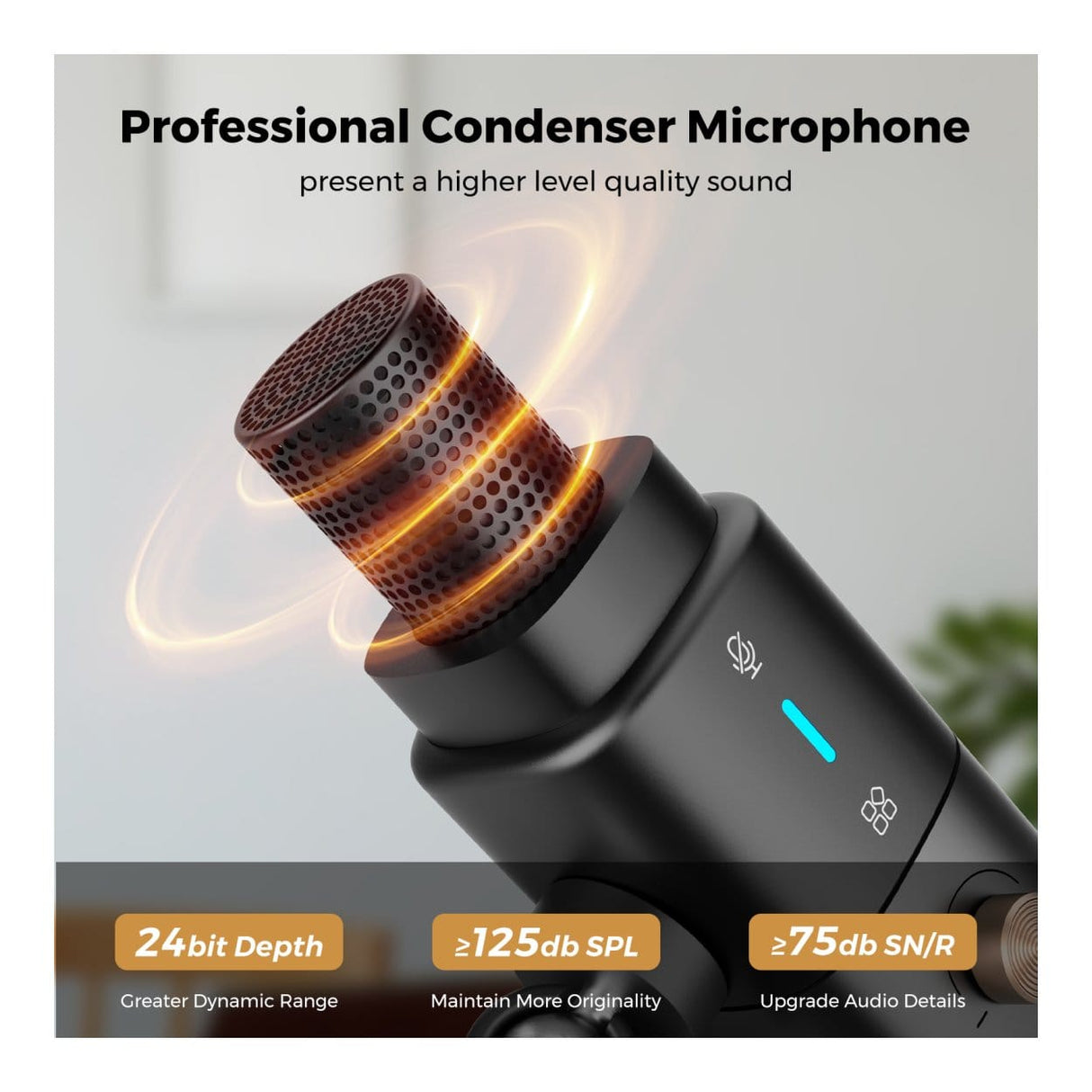 NearStream AM25X AI Noise-Canceling Condenser Microphone