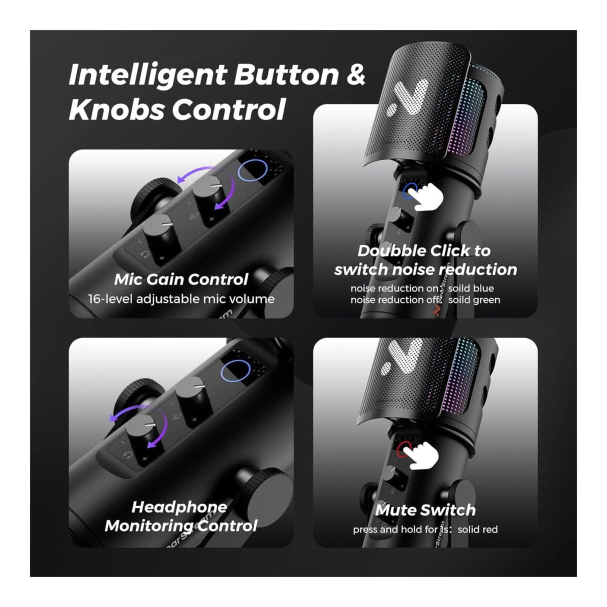 NearStream AM35U Cardioid USB Condenser Microphone