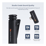 NearStream AWM10T-P AI Noise-Canceling Mini Wireless Microphones