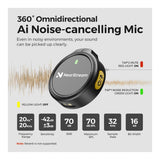 NearStream AWM25T AI Noise-Canceling All-In-One Lavalier Wireless Microphone Kit