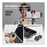 NearStream AWM25T AI Noise-Canceling All-In-One Lavalier Wireless Microphone Kit