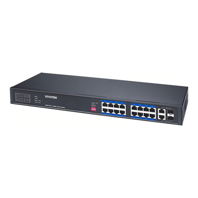 Vivotek 16-port 100Mb PoE+ Unmanaged Network Switch AW-FGT-180P-250