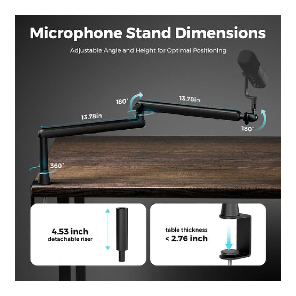NearStream ST20 Boom Arm Desktop Stand AW-ST20