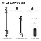 NearStream ST40 Camera Desk Mount with Dual Telescopic Arms