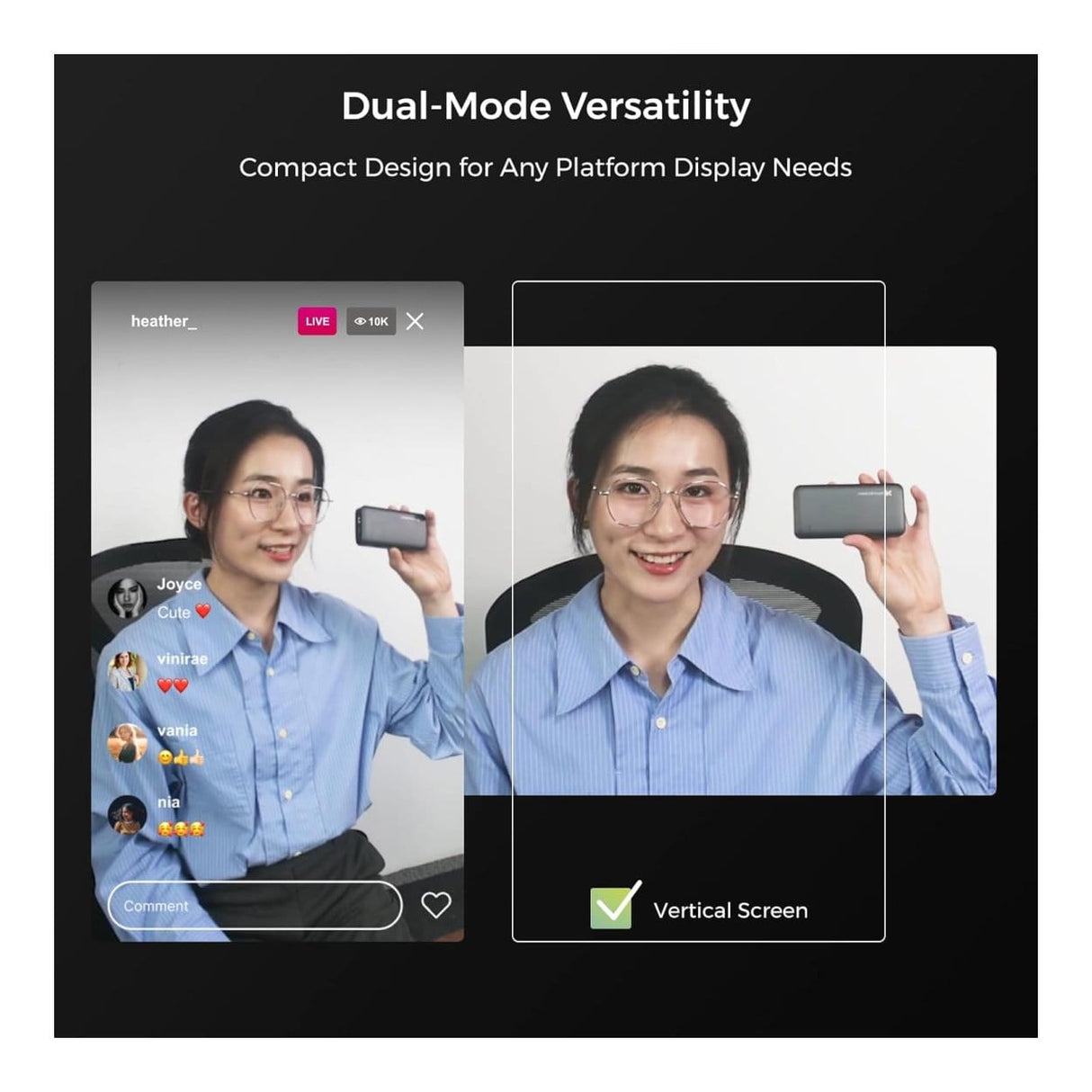 NearStream V08AF 4K 8MP AI Noise-Canceling Webcam