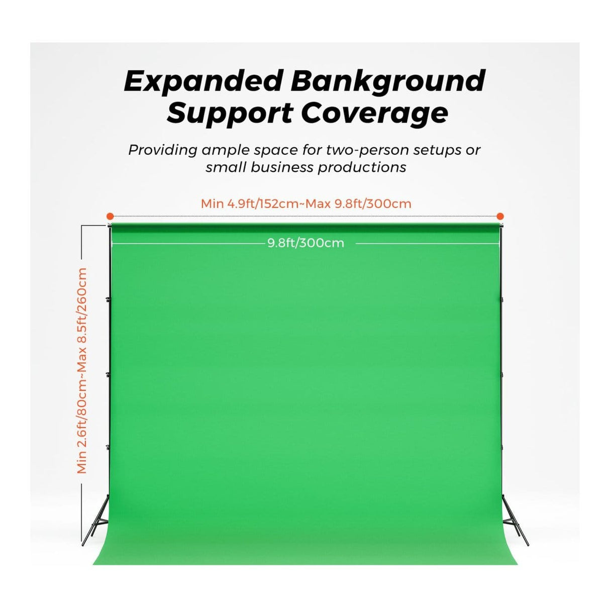 NearStream VK40 Professional Photography Lighting Kit with Green Backdrop