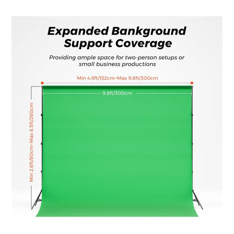 NearStream VK40 Professional Photography Lighting Kit with Green Backdrop