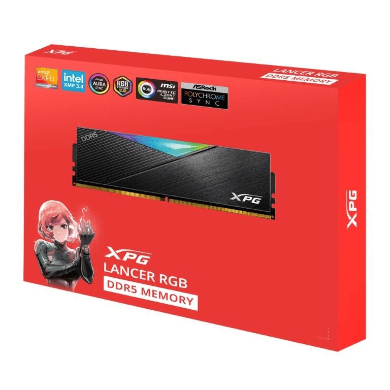 XPG Lancer RGB AX5U6000C3016G-CLARBK U-DIMM Memory Module 16GB