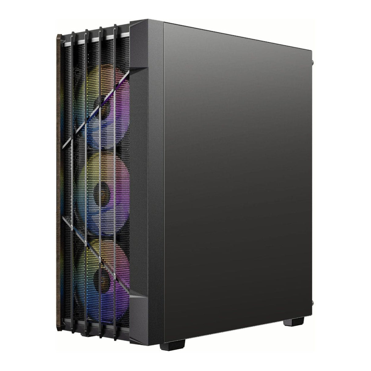 Antec AX63 ARGB Wood ATX Mid-Tower Gaming PC Case Black