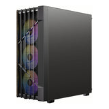 Antec AX63 ARGB Wood ATX Mid-Tower Gaming PC Case Black
