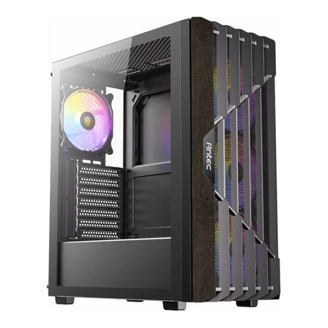 Antec AX63 ARGB Wood ATX Mid-Tower Gaming PC Case Black