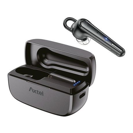 Axtel BT25 Ultra-light Wireless Mono Headset with Charging Case Black AXH-BT25