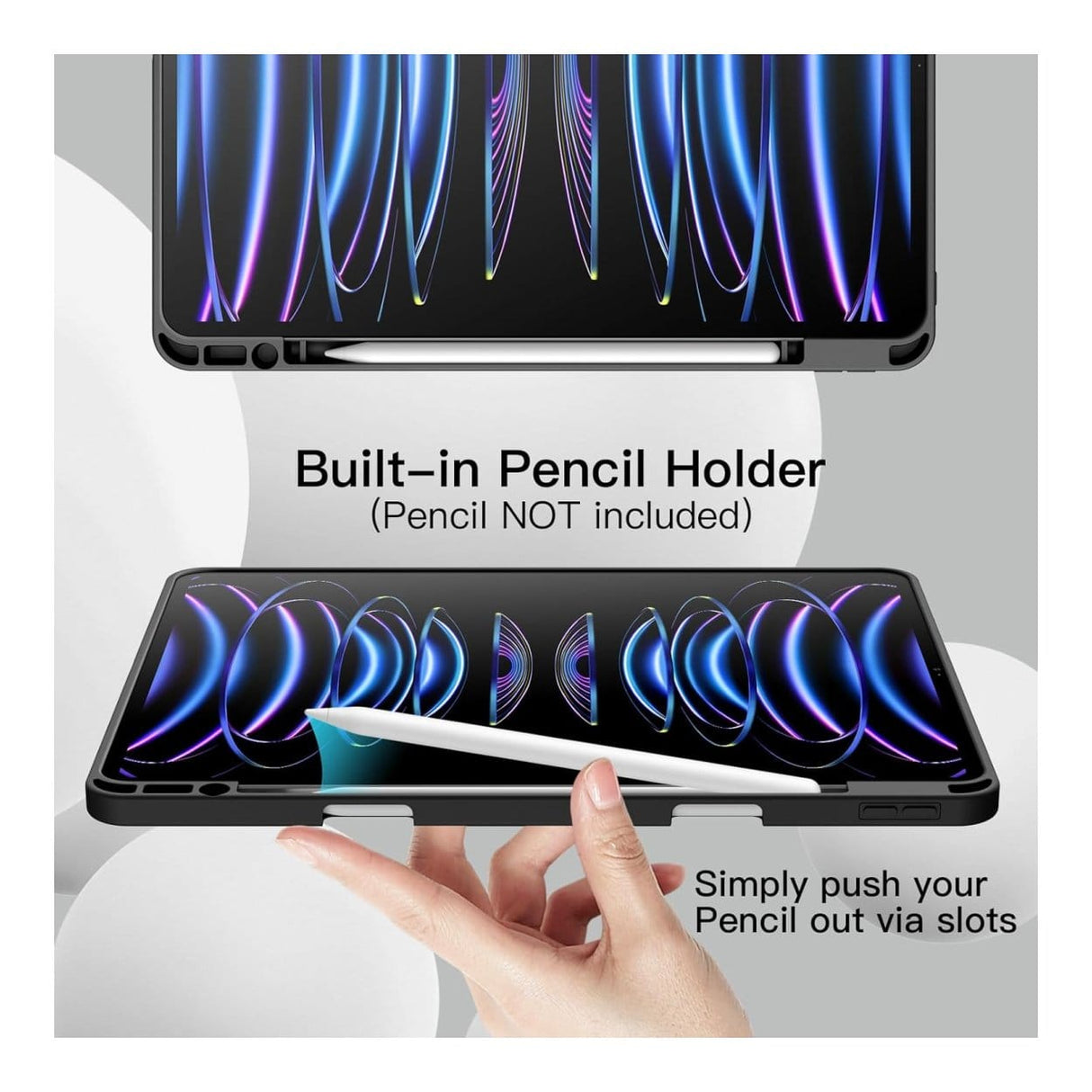 JETech 12.9-inch Case for iPad Pro Black B09VGVH2BV
