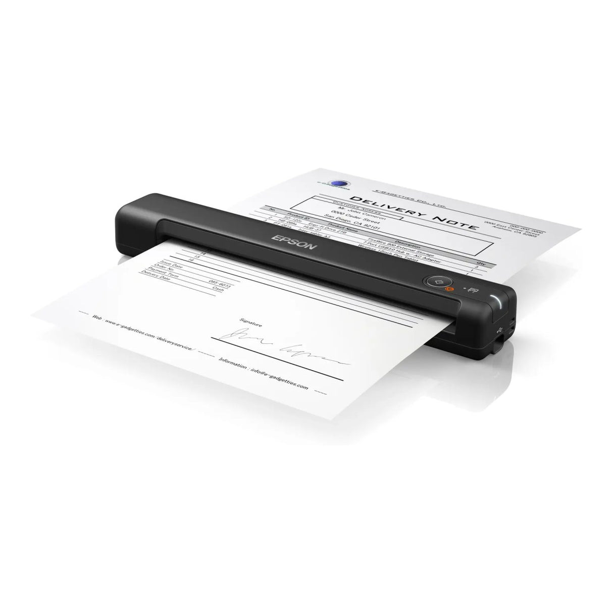 Epson WorkForce ES-50 Up to 10ppm 600 x 600 dpi A4 Portable USB 2.0 Scanner B11B252401