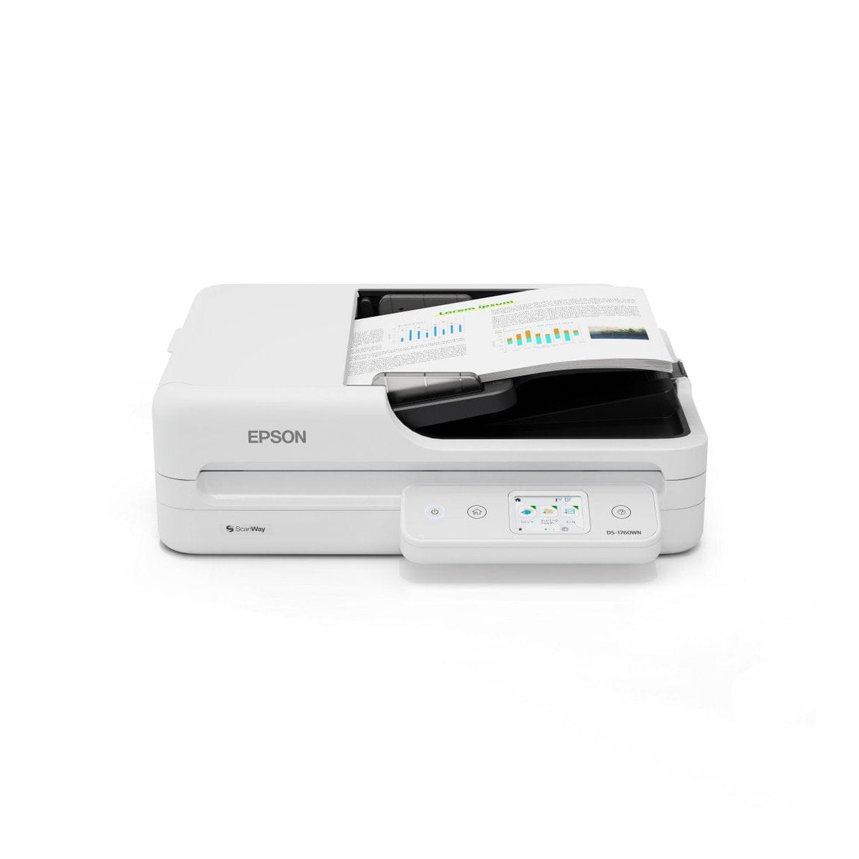 Epson WorkForce DS-1760WN A4 Compact Wi-Fi Flatbed Scanner B11B274402